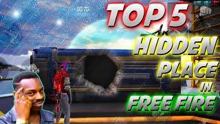 PEAK HIDDEN PLACE IN FREE FIRE ! TOP 5 HIDE PLACE IN BERMUDA MAP ! Aniket Gaming