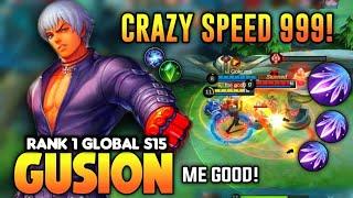 Top 1 Global S15 Gusion, Ultra Fast Hand Combo | Gusion Gameplay by me good | MLBB✓