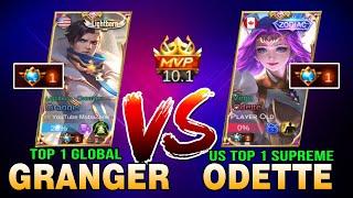 Unfair Match? United State Top 1 Supreme Odette vs. Top 1 Global Granger Mobazane ~ Mobile Legend