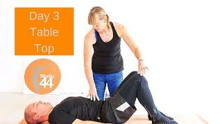 7 Day beginners Pilates Challenge Day 3 - Table Top