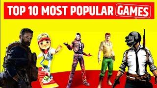 Top 10 Most Popular Mobile Games of All time | PUBG | Free Fire | Ludo King | Fruit Ninja | Asphalt