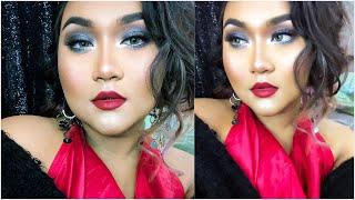 Valentine's Makeup Tutorial | Sultry Smokey Eye + Red Lips | Raisa Naushin