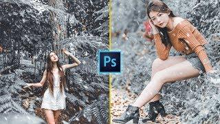 Winter Color Grading | Photo Effects | Photoshop Tutorial