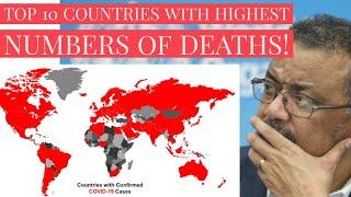 Top 10 Countries with highest number of Coronavirus Cases | Hardest hit countries around the World