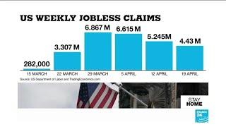 US jobless claims top 26 million as lockdown continues