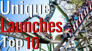 Top 10 RARE And UNIQUE Roller Coaster Launches