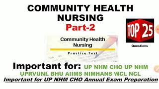 Community Health Nursing Part-2 (Top 25 Previous Repeated Questions)