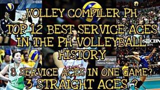 TOP 12 BEST SERVICE ACES | FLOAT SERVICE AND JUMP SERVICE | 8 ACES IN ONE GAME | 3 STRAIGHT ACES. 