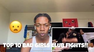 BAD GIRLS CLUB TOP 10 FIGHTS REACTION!!!