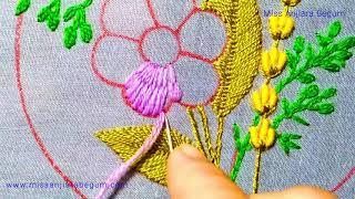 Beautiful Flower Embroidery, Magic of Needlework, Easy Embroidery Design, 2021 Flower Embroidery-263