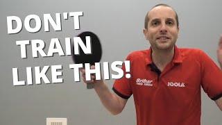 Don't train like this!