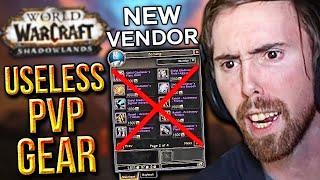 The Massive Problem With Shadowlands PvP Gear - Asmongold Reacts to Stoopzz's Vendor Breakdown