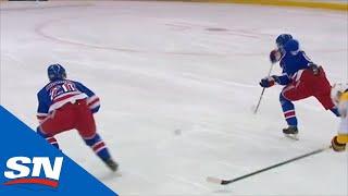 Chris Kreider Scores After Mika Zibanejad Creates Breakaway Opportunity