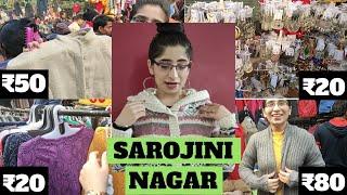 SAROJINI NAGAR MARKET WINTER COLLECTION | Delhi |Coats, Jackets, Sweaters [2020] | ₹10 ₹20 ₹50 ₹80