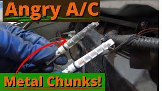 GMC 2500. A/C system Catastrophic Failure! Compressor is eating itself alive!