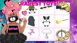 Top RAREST Toys In Roblox Adopt Me