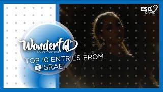 TOP 10 Entries from Israel in Wonderful Song Contest (editions 1-50)