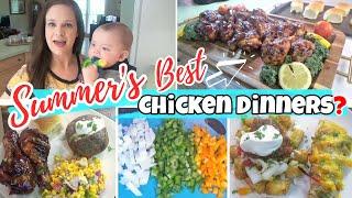 *NEW* WHAT'S FOR DINNER?! | BEST EVER BBQ CHICKEN & FAJITA HASSELBACK CHICKEN!