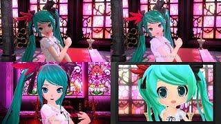 World is Mine - Hatsune Miku: Project DIVA PV Comparison [F 2nd, Mirai DX, Future Tone, MegaMix]