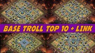 LAYOUTS TROLL TH13 TOP 10 + LINKS | CLASH OF CLANS