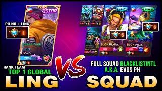 Top 1 Global ling H2wo rank team vs. BlacklistINTL Full Squad a.k.a EVOS PH ~ Mobile Legends