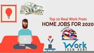 Top 10 real work from home jobs for 2020