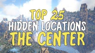 TOP 25 HIDDEN BASE LOCATIONS THE CENTER (ARK: Survival Evolved)