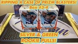 RIPPING A CASE Of 2019-20 Panini Prizm Basketball Blasters - Box #3-4 - Silver & Green Rookies!