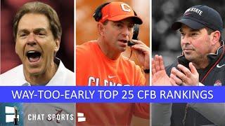 College Football Top 25: Way-Too-Early Rankings For 2020 Ft. Clemson, LSU, Ohio State & Alabama