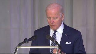 WATCH: Biden pays tribute to Bob Dole at funeral service