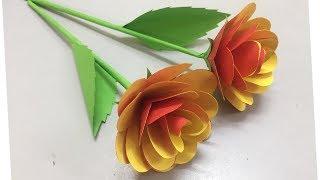 How to Make Beautiful Paper Flower - Making Paper Flowers Step by Step - DIY Paper Flowers