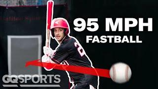 Can an Average Guy Hit a 95 MPH Fastball? | Above Average Joe | GQ Sports