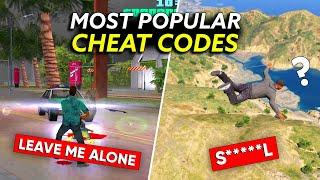 10 Most Popular CHEAT CODES Gamers Love to use in GTA Series