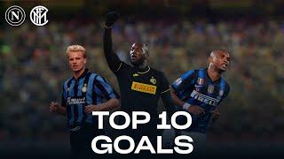 NAPOLI vs INTER | TOP 10 GOALS | Lukaku, Eto'o, Bergkamp... and more! 