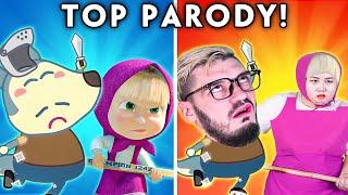 MOVIES & TV SHOWS WITH ZERO BUDGET! - WOLFOO, MASHA AND BEAR, ZIG SHARKO, GRIZZY | TOP 10 PARODY!