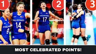 TOP 10 Most Celebrated Points of the Philippine Women's Team againts BEST Teams in South East Asia