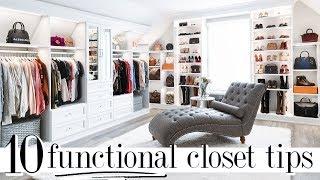 10 Tips for a FUNCTIONAL Walk-In Closet or Dressing Room