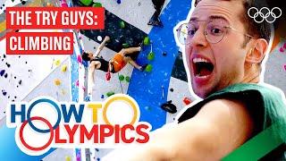 How to Sport Climb Like an Olympian ft. The Try Guys