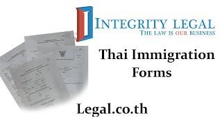 Thai Immigration's New TM27 Address Reporting Form