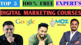 100% FREE Top 5 Best Digital Marketing Course In Hindi | SAMIL DOLANI