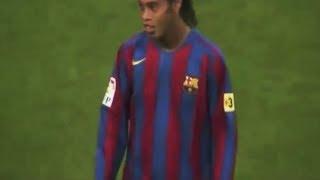 Ronaldinho Great Ball Control vs Real Madrid 2005-2006