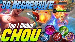 Super Fast Hand Chou Offlane Build Top 1 Global -Mobile Legends Bang Bang