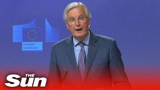 Moaning Michel Barnier threatens to sink Brexit deal as he rants about fisheries