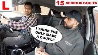 He Had No Idea He'd Made 15 SERIOUS Driving Faults! Driving Test Fail 2020