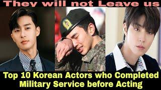 Top 10 Korean actors who completed their military service before Acting | korean drama | kdrama |