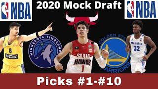 NBA Mock Draft 2020 | Top 10 Picks Predictions | Who Will Go #1?