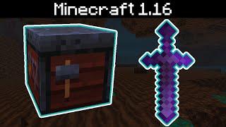 Minecraft 1.16 - Smithing Table Upgrades, Hoe Enchantments, New Nether Sounds