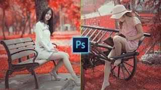 Red Velvet Color Grading Effects | Photoshop Tutorial