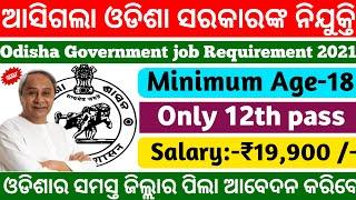 Top Government job vacancy 2021 Odisha|Odisha Govt jobs 2021|12th pass govt jobs|Odisha job vacancy