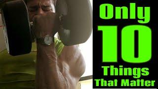 Top 10 Things that ACTUALLY matter for MUSCLE GROWTH (No BS!)